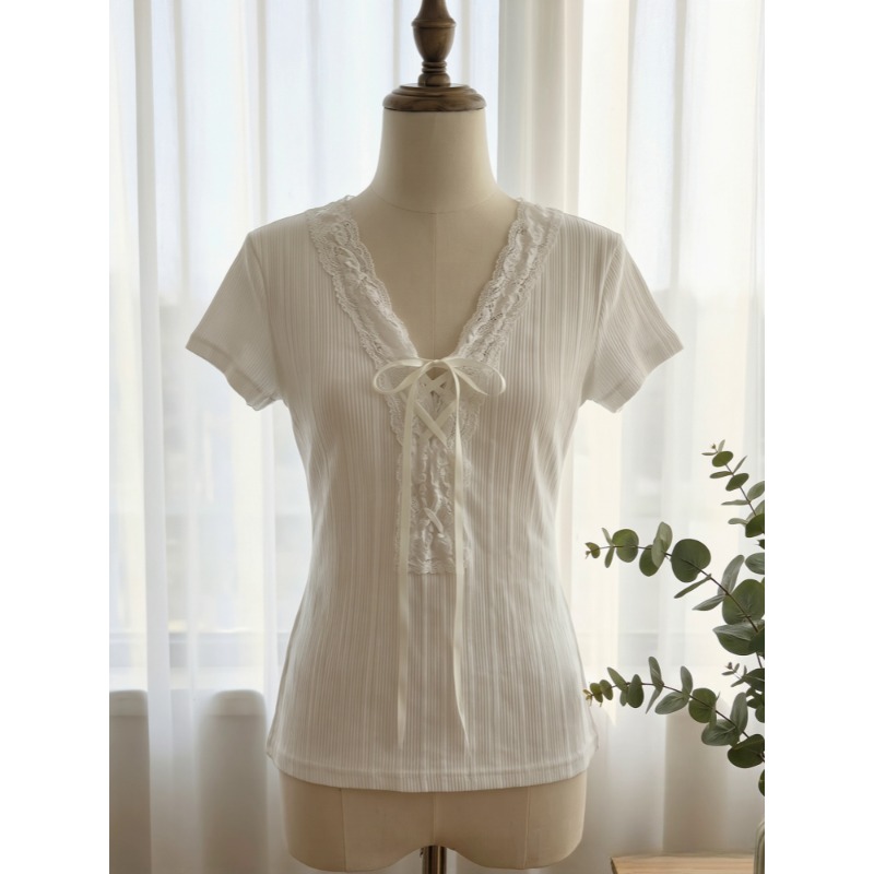 Street Fashion Korean Girl - Camiseta Feminina de Manga Curta com
