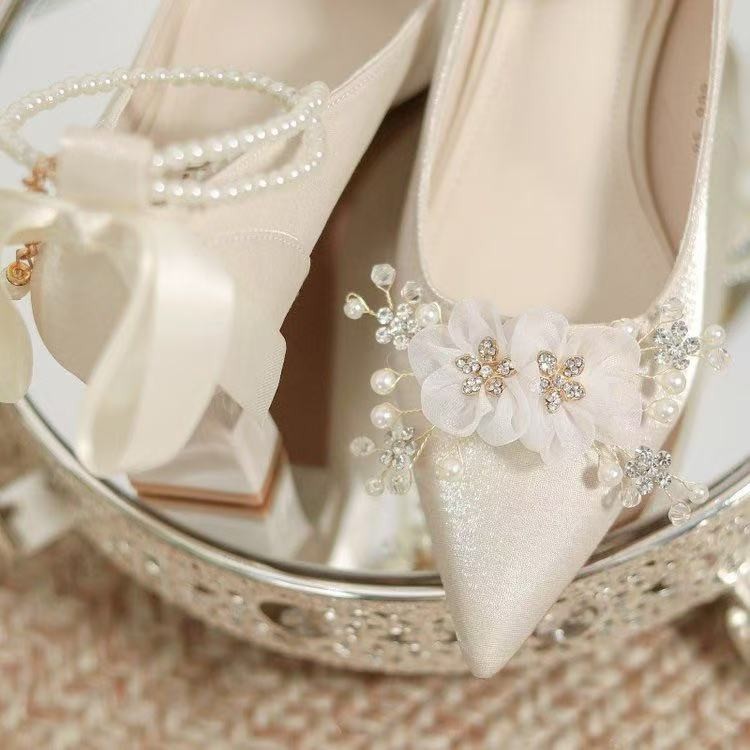 French Street Fashion - Sapatos de Casamento Estilo Francês, Sapatos