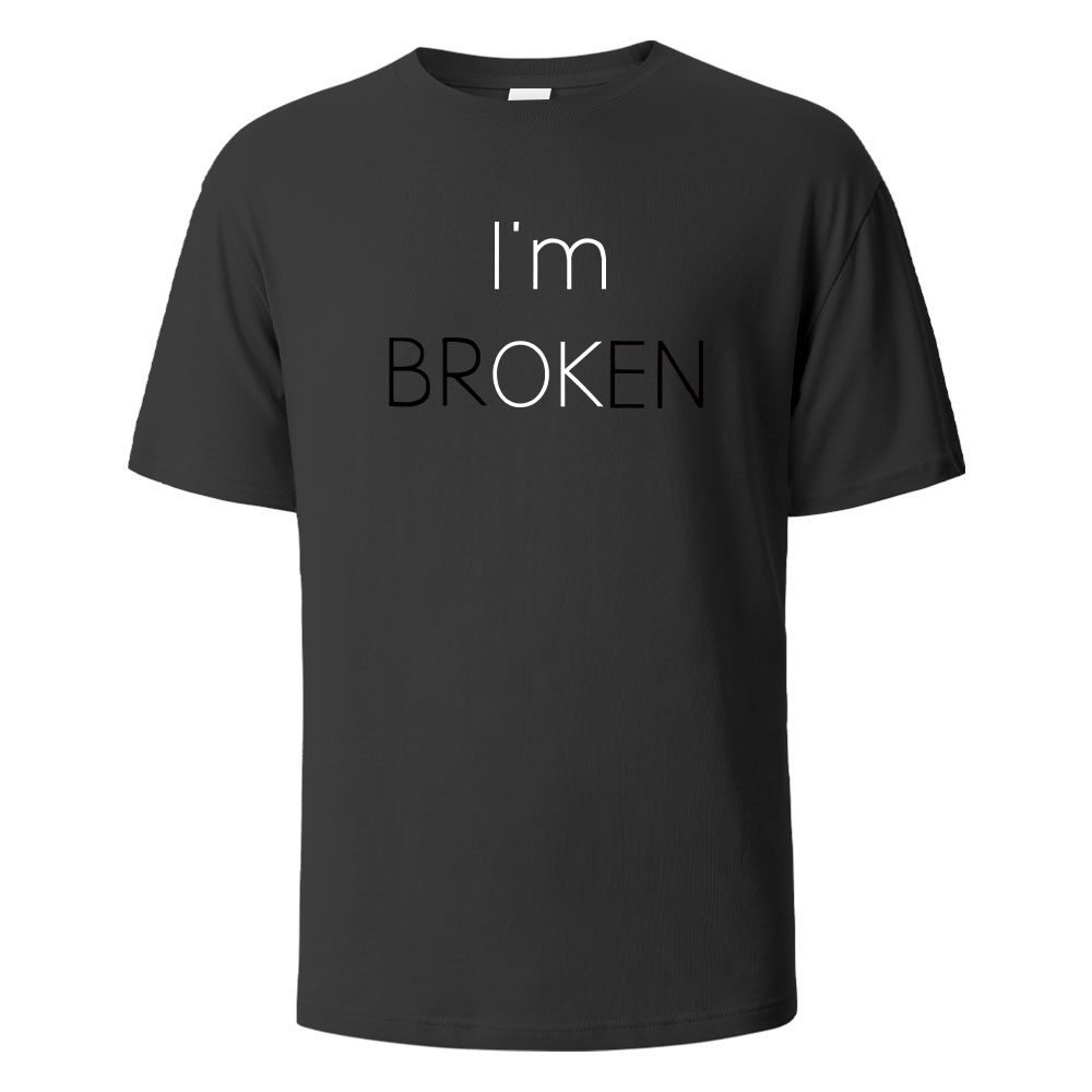 Street Fashion Asian Men - Camiseta Masculina Divertida de Algodão com
