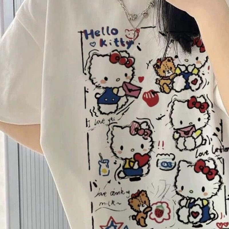 Street Fashion Women - Camiseta de Verão de Manga Curta