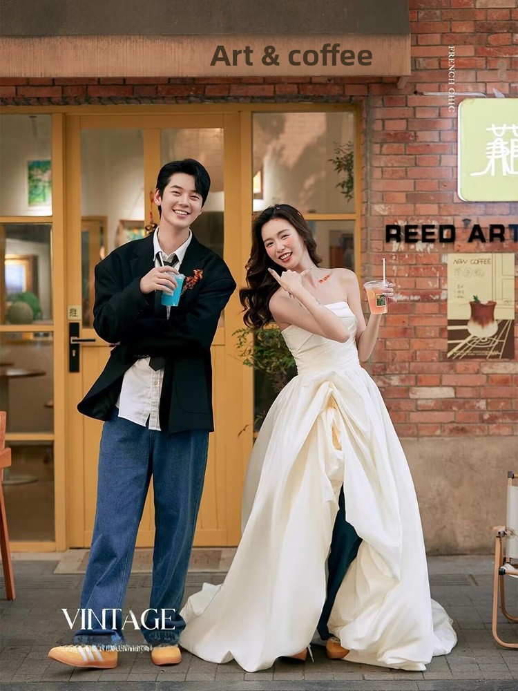 Vestido de Casamento Estilo Co - Street Fashion Couple avaliação e preço