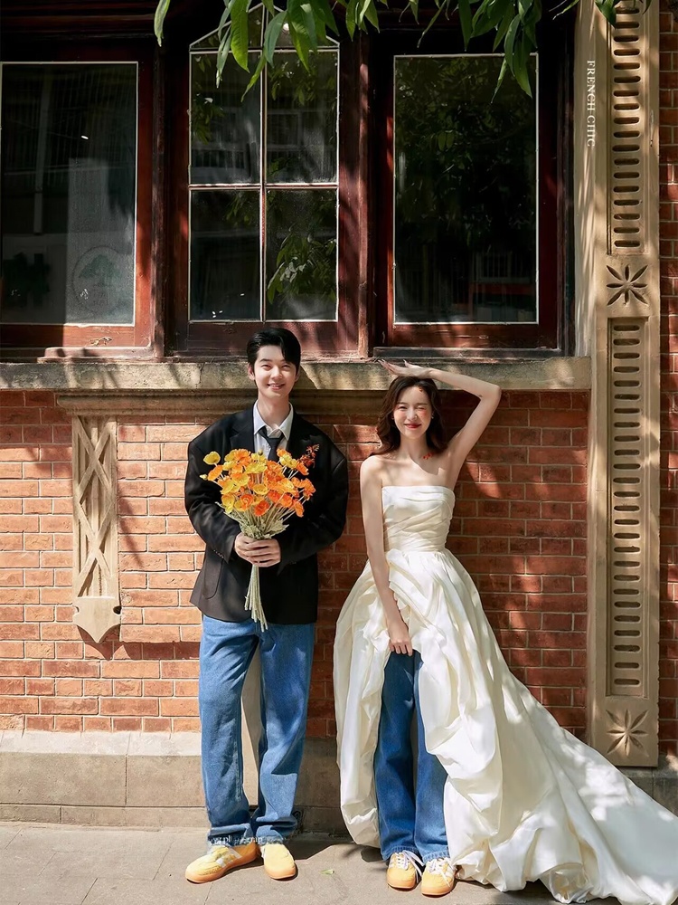 Vestido de Casamento Estilo Co - Street Fashion Couple avaliação e preço