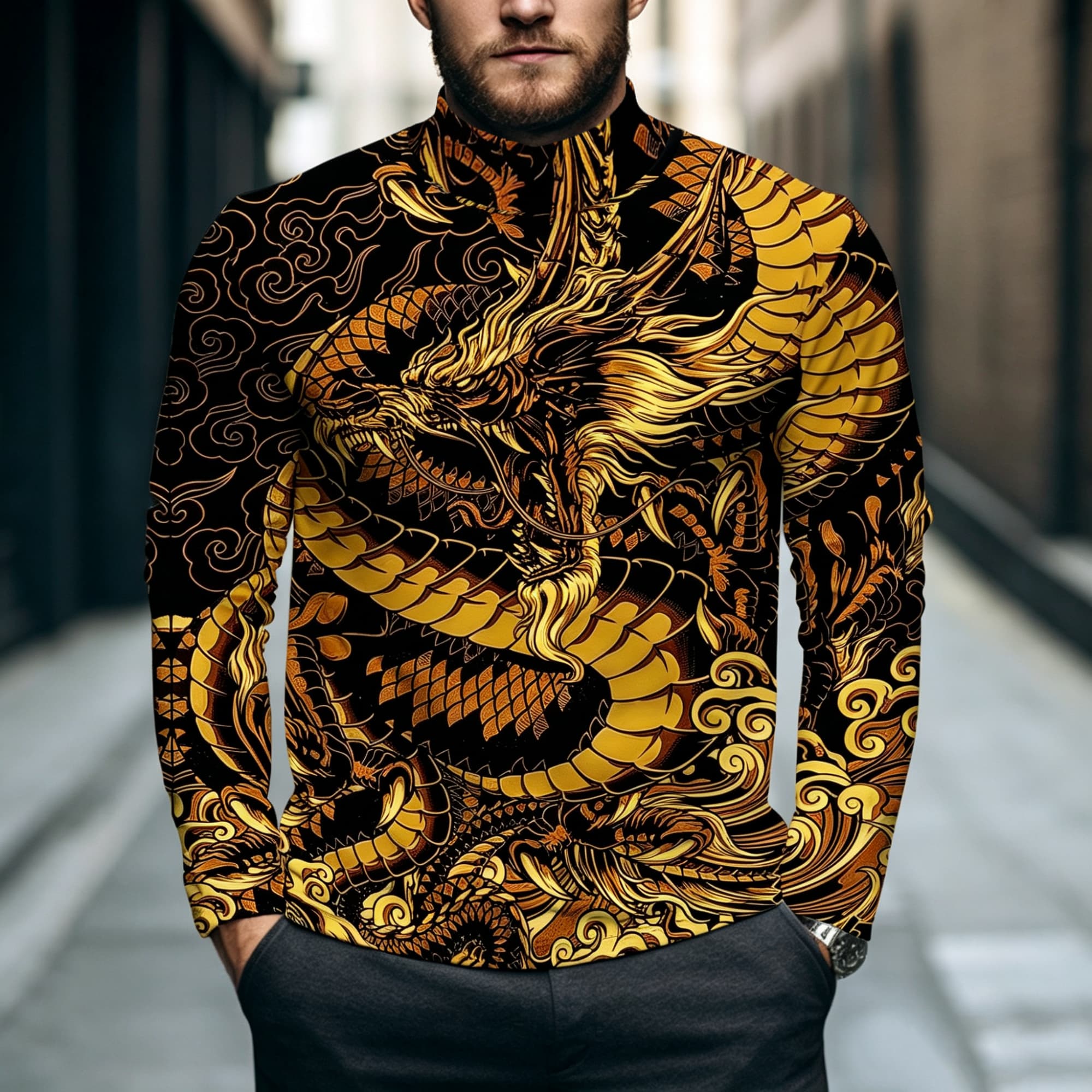 Camiseta Masculina de Manga Lo - Street Fashion Asian Men avaliação e preço