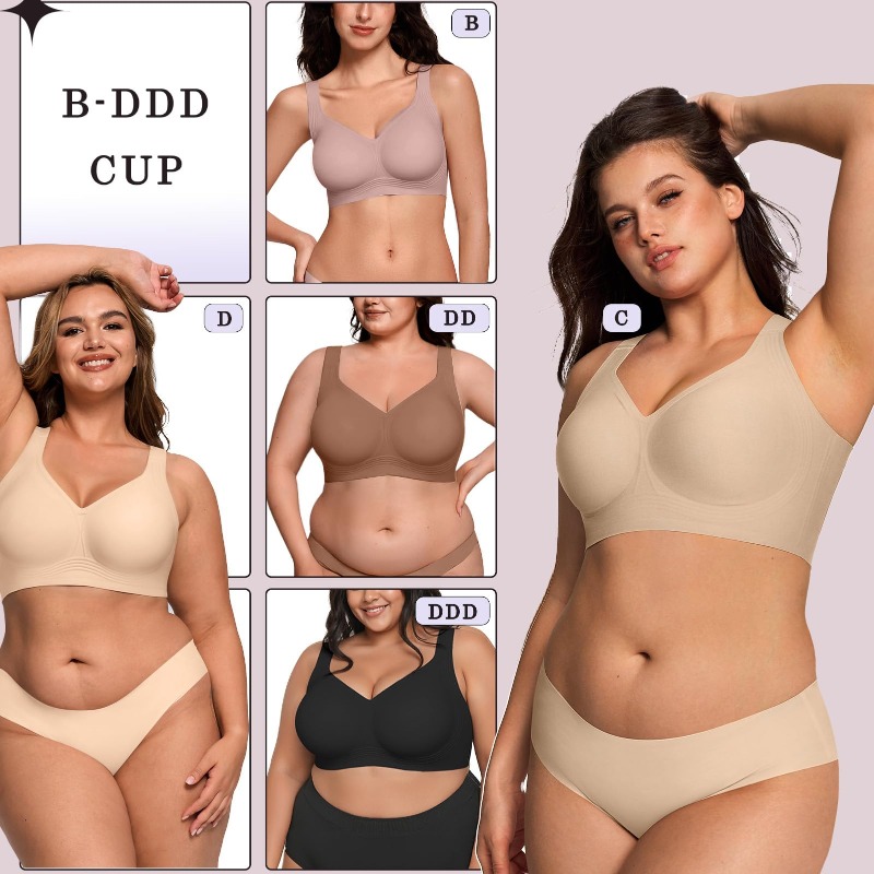 Sutiã Jelly Sem Fio Plus Size  - Street Fashion Women avaliação e preço