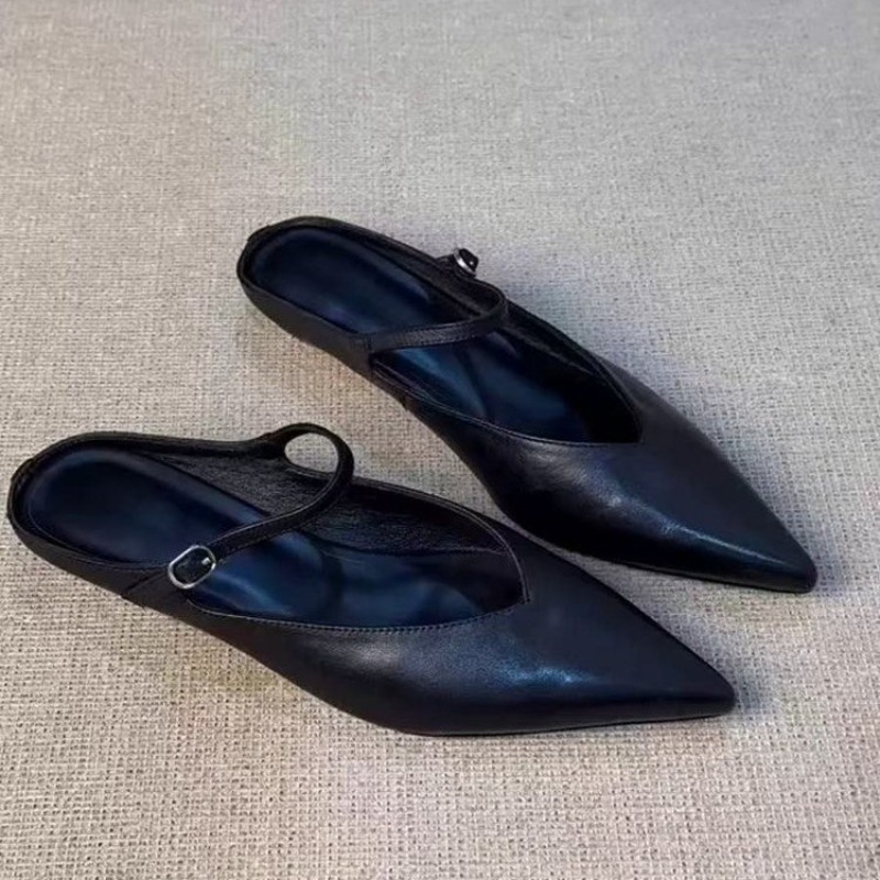 Novo Estilo 2026: Sapatos Mule - French Street Fashion avaliação e preço