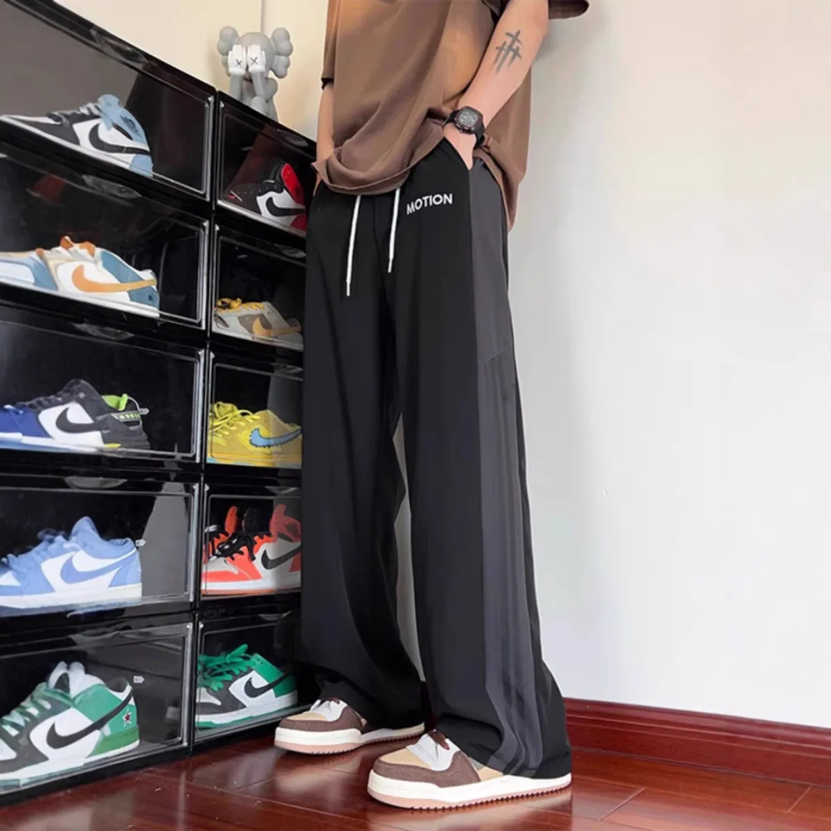 Calças Casuais Masculinas de P - Street Fashion Couple avaliação e preço