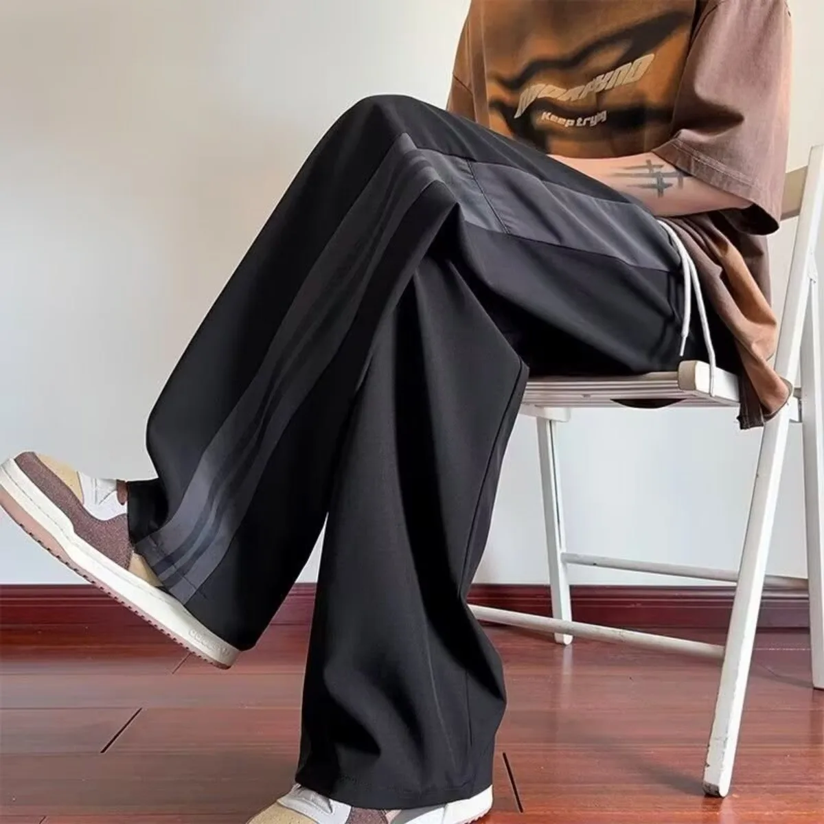 Calças Casuais Masculinas de P - Street Fashion Couple avaliação e preço