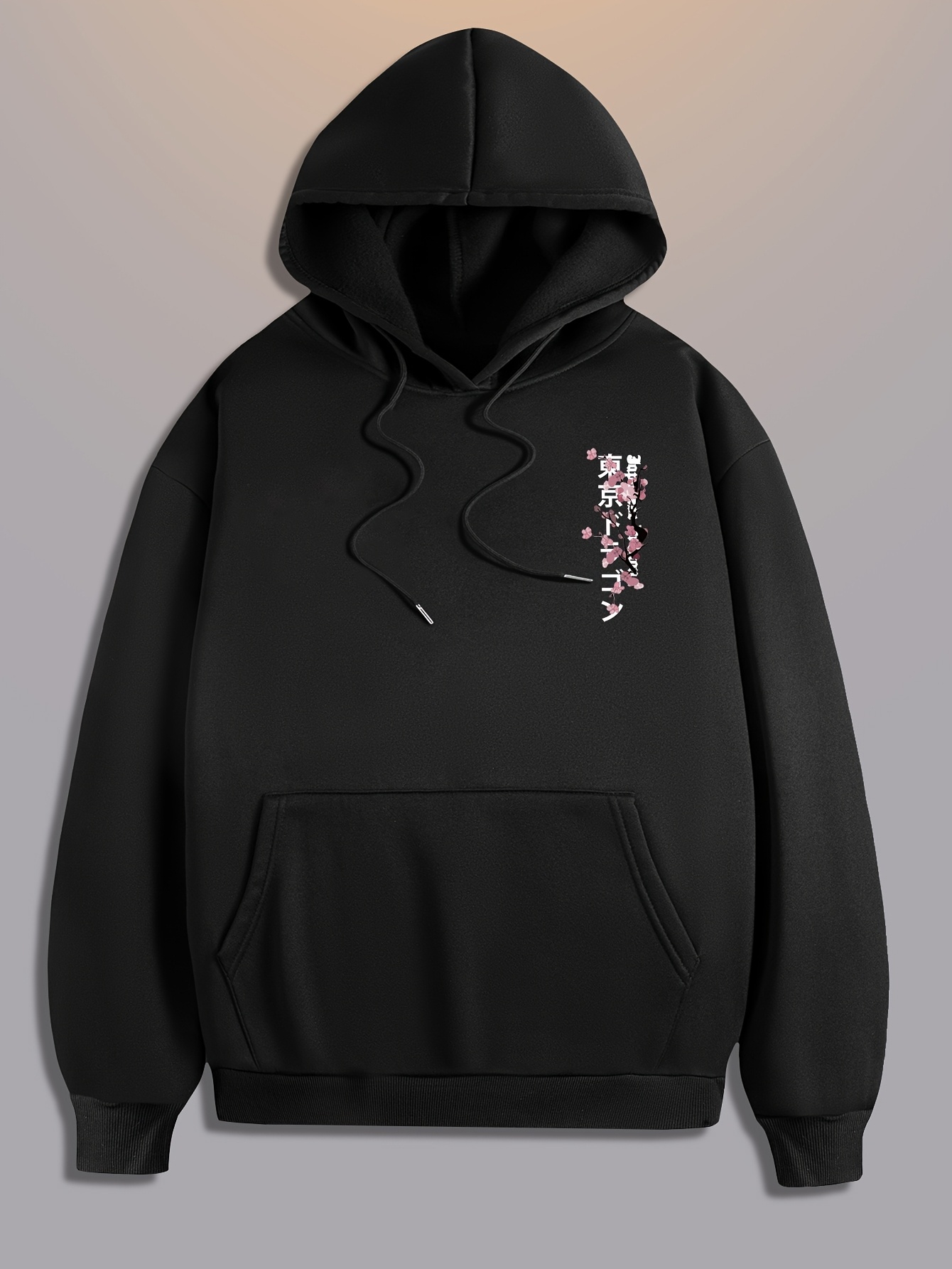 Hoodie Masculino Hip Hop com E - Street Fashion Asian Men avaliação e preço