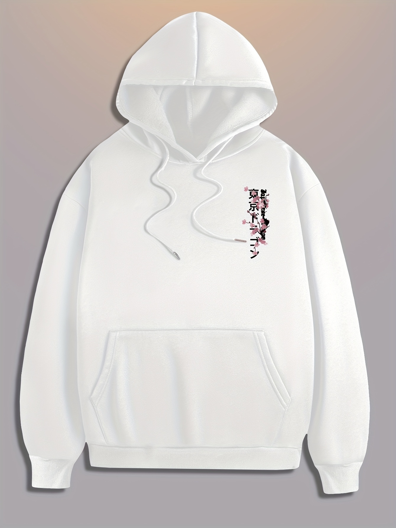 Hoodie Masculino Hip Hop com E - Street Fashion Asian Men avaliação e preço