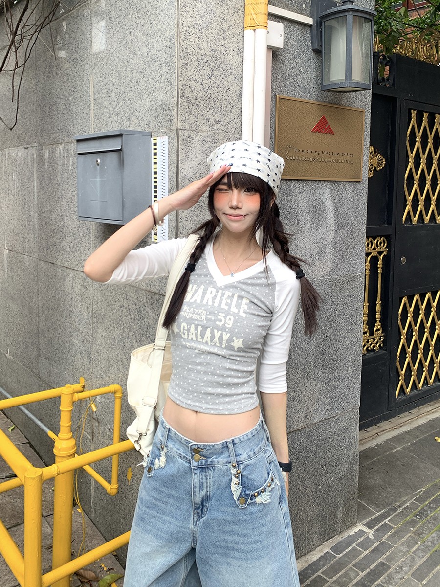 Camiseta Feminina de Verão com - Street Fashion Korean Girl avaliação e preço