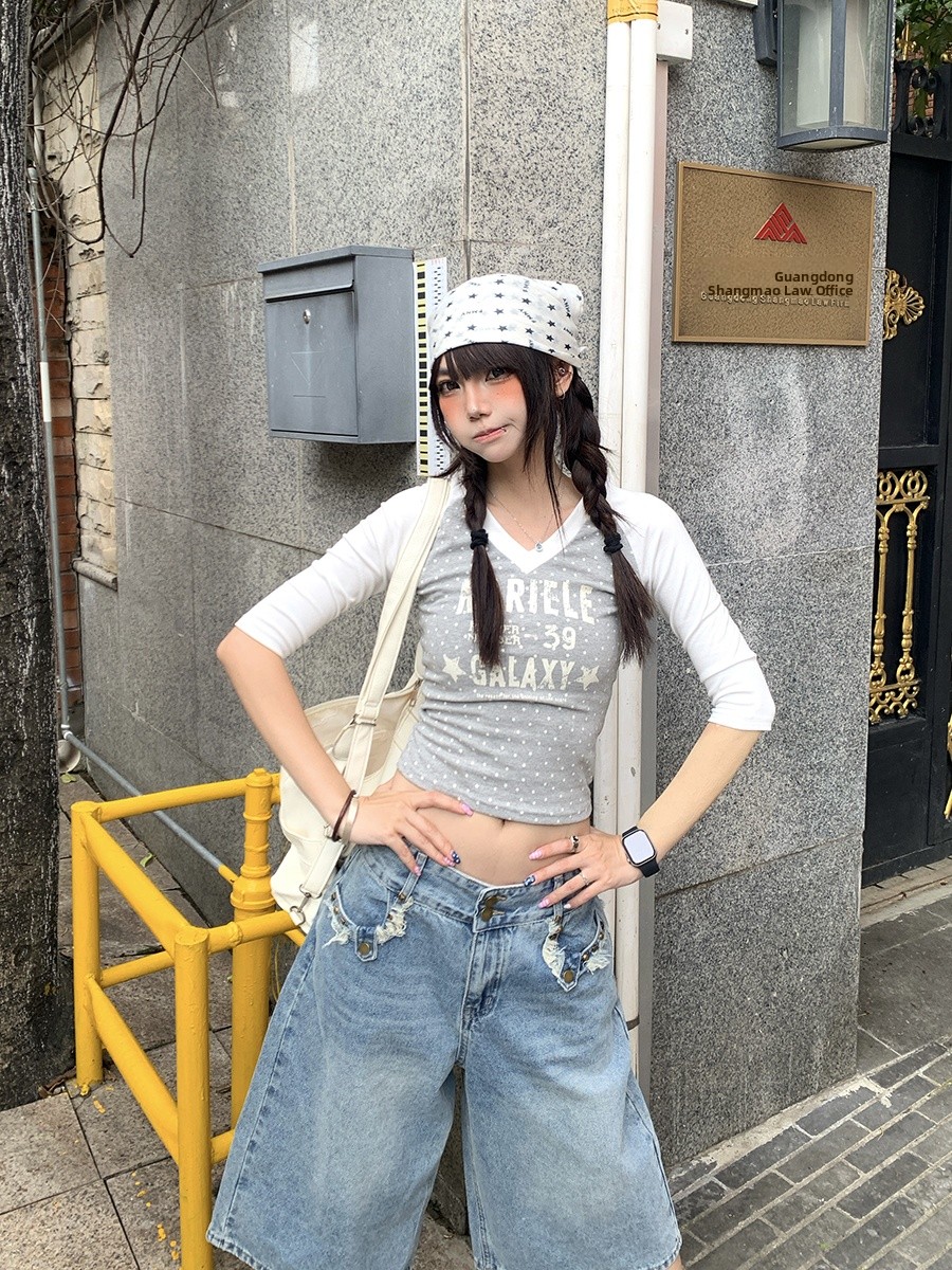 Camiseta Feminina de Verão com - Street Fashion Korean Girl avaliação e preço