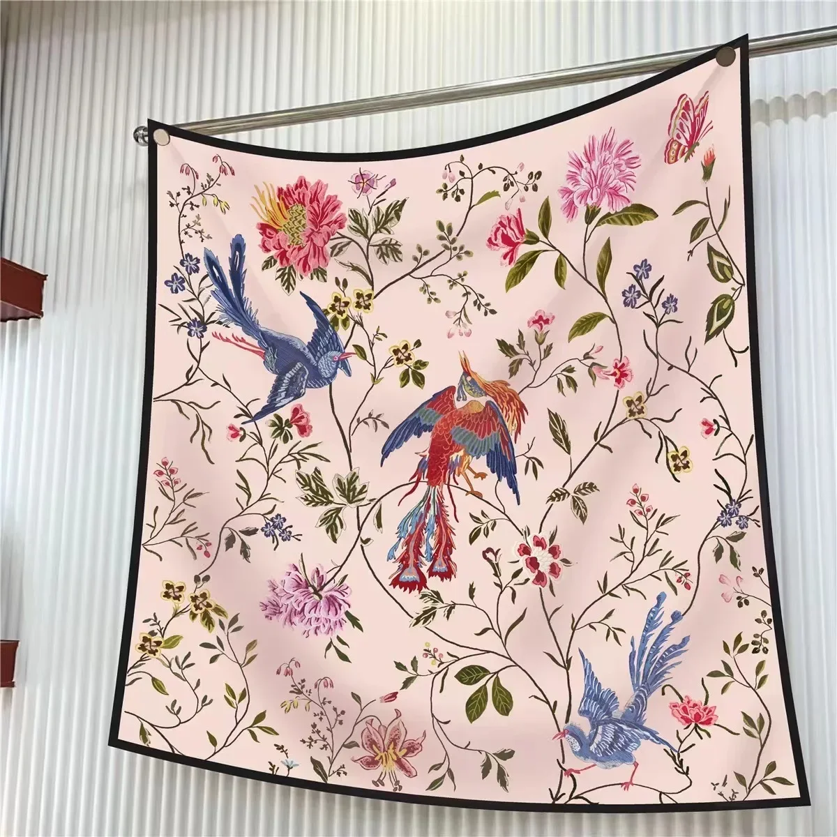 Lenço de pássaro floral francê - French Street Fashion avaliação e preço